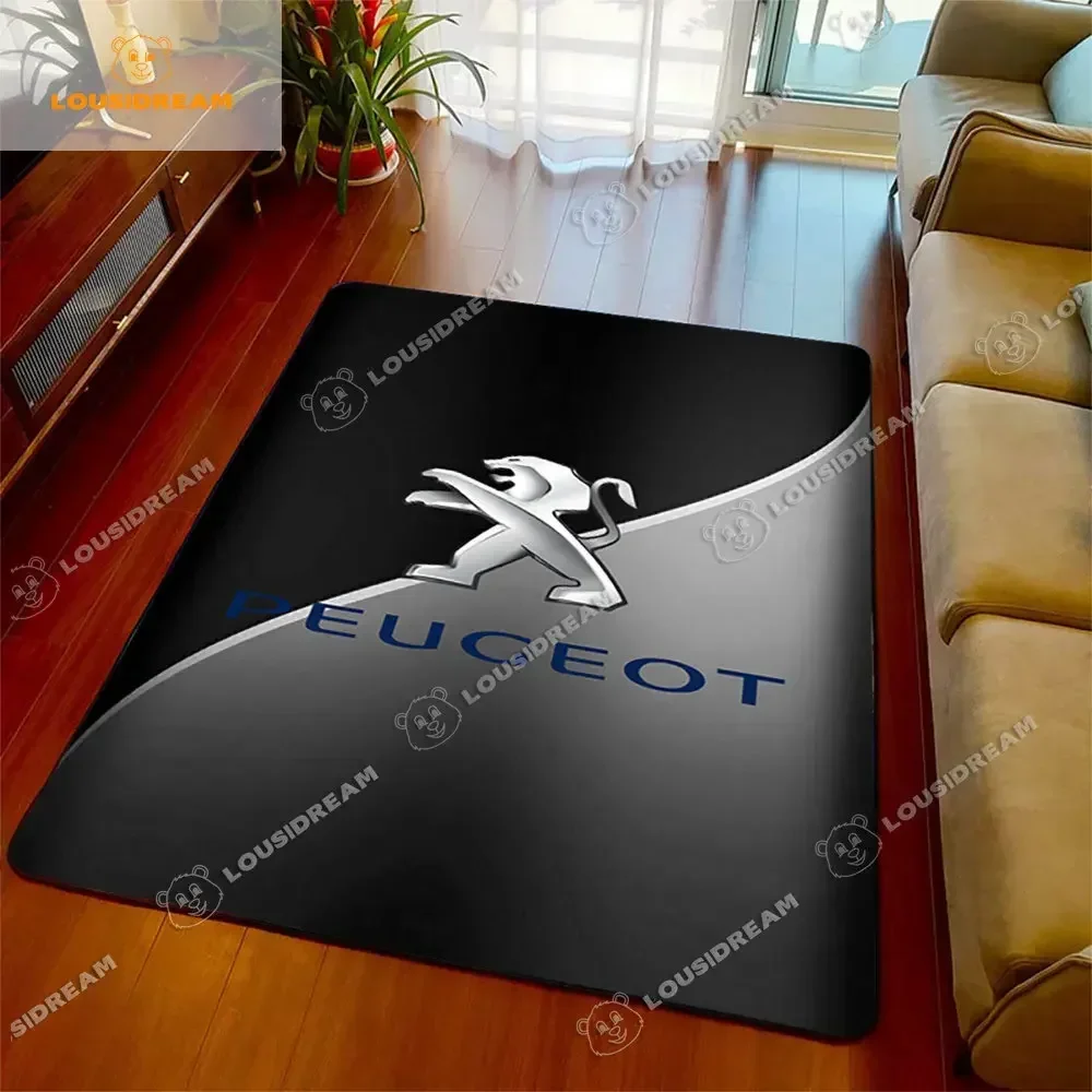 

Motorcycle Racing Peugeots Print Carpet Fashion Door Mat Living Room Bedroom Non -slip Area Rug Birthday Gift Home Decoration