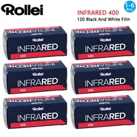 Original 1/3/5/6 rollos Rollei INFRARED 400 120 película infrarroja fotografía de película en blanco y negro para cámaras de película 120 (Expire 2027)