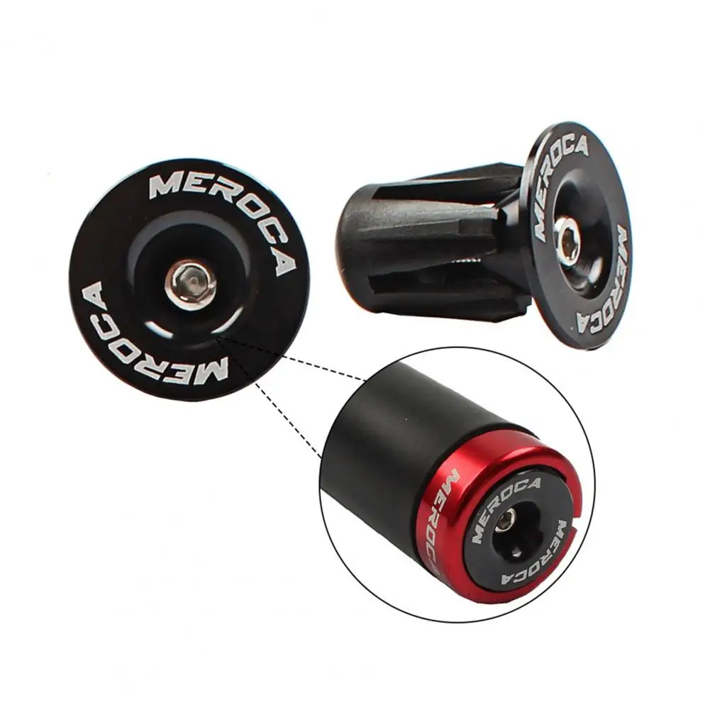 1Pair Bicycle Handle Plug Corrosion Resistance Shock Absorption Fixie Gear Bike Handlebar Grips  End Caps For Racing Bike