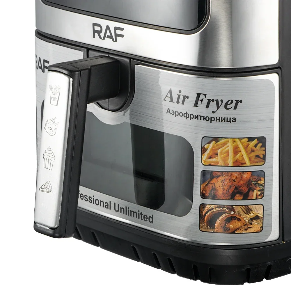 RAF 6.5L Multifunctional High Quality Air Fryer Electric 1300w Easy To Clean Multi-Purpose Machine 360 Air Circulation