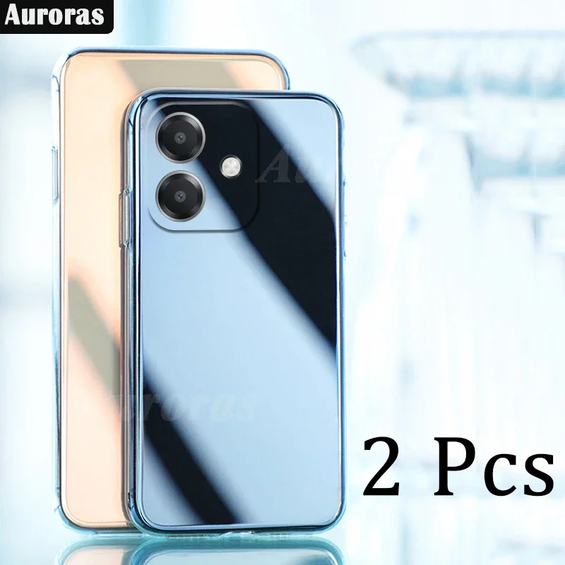 

Auroras For OPPO A40 A60 A80 4G/5G Cover 2PCS Original Transparent Soft Shockproof Shell For OPPO A3X 4G/5G Phone Case