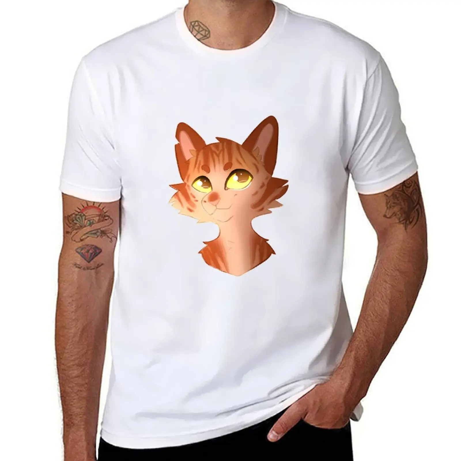Футболка Lionblaze Warrior Cats, мужские повседневные футболки, дизайнерская футболка