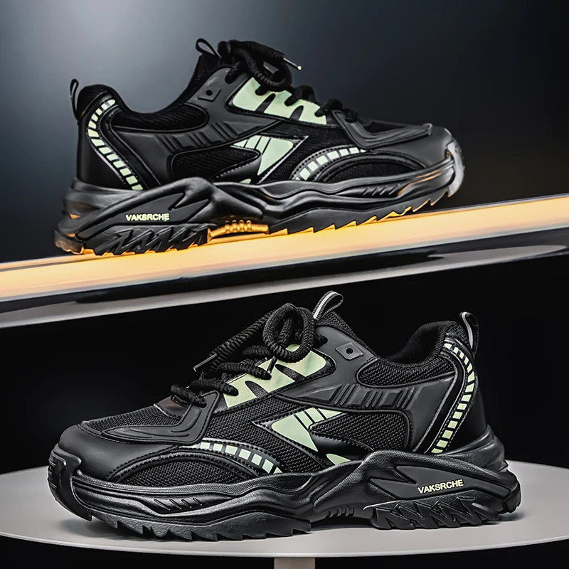 

Summer Men's Shoes 2025 Mesh Breathable Platform Dad Shoes Men Casual Shoes Lace-up Men Sneakers Chunky Shoes Vulcanized Shoes ﻿
