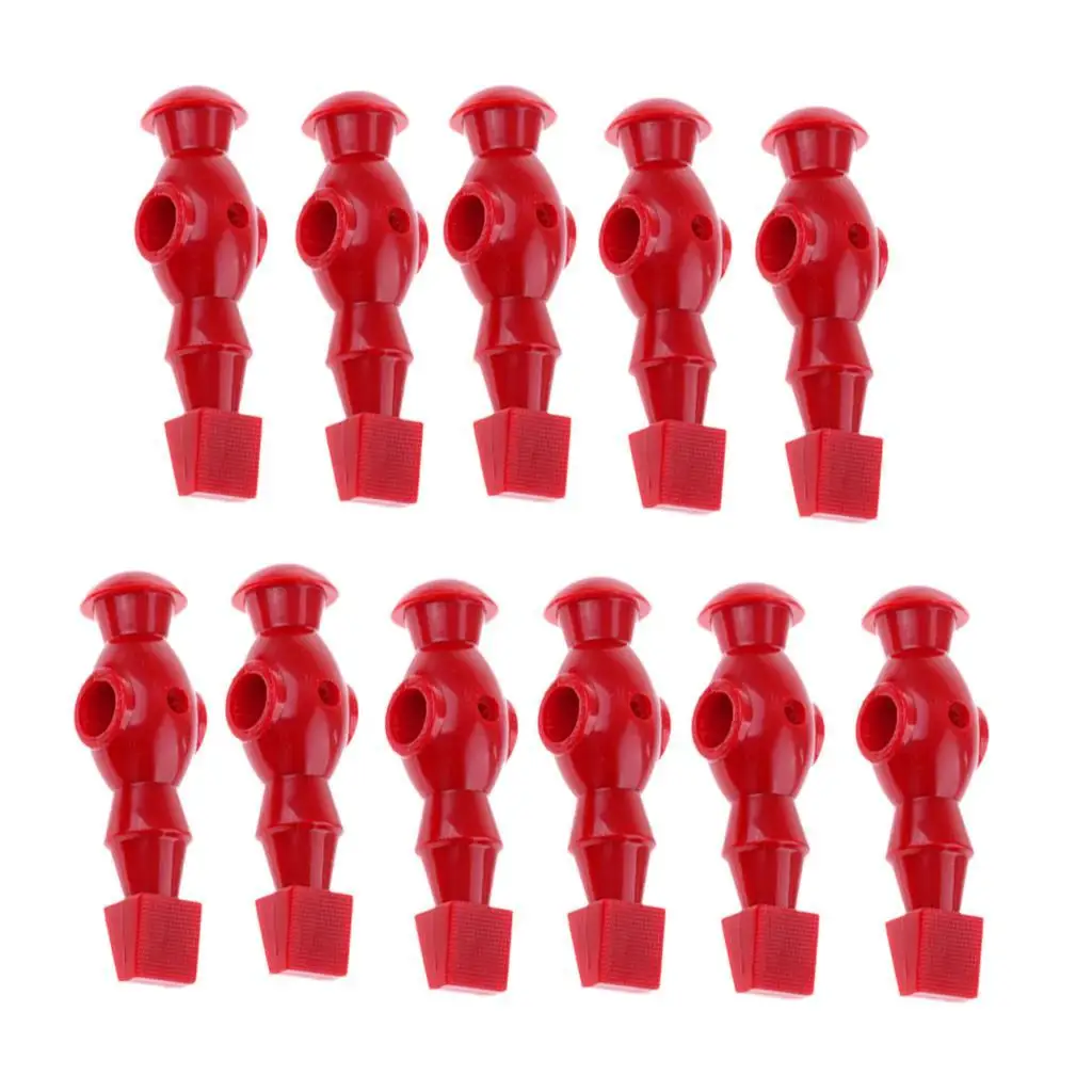 Foosball Player Plastic Red Set Foosball Table Men Figure Indoor Game Replacement Parts for Home Play 14mm Hole