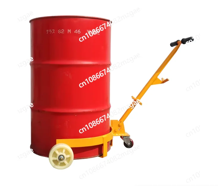Low Oil Drum Carrier Hand Pull Iron Plastic Bucket Car Open Portable Bucket Trolley Mobile Base Hand Pull Type