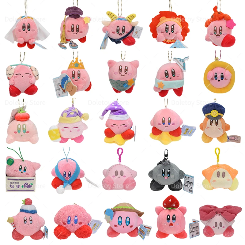 25 Styles Kirby Cosplay Plush Toys 12 Constellations Libra Kirby Stuffed Dolls kawaii Sleep kirby Pendant for Kids Birthday Gift