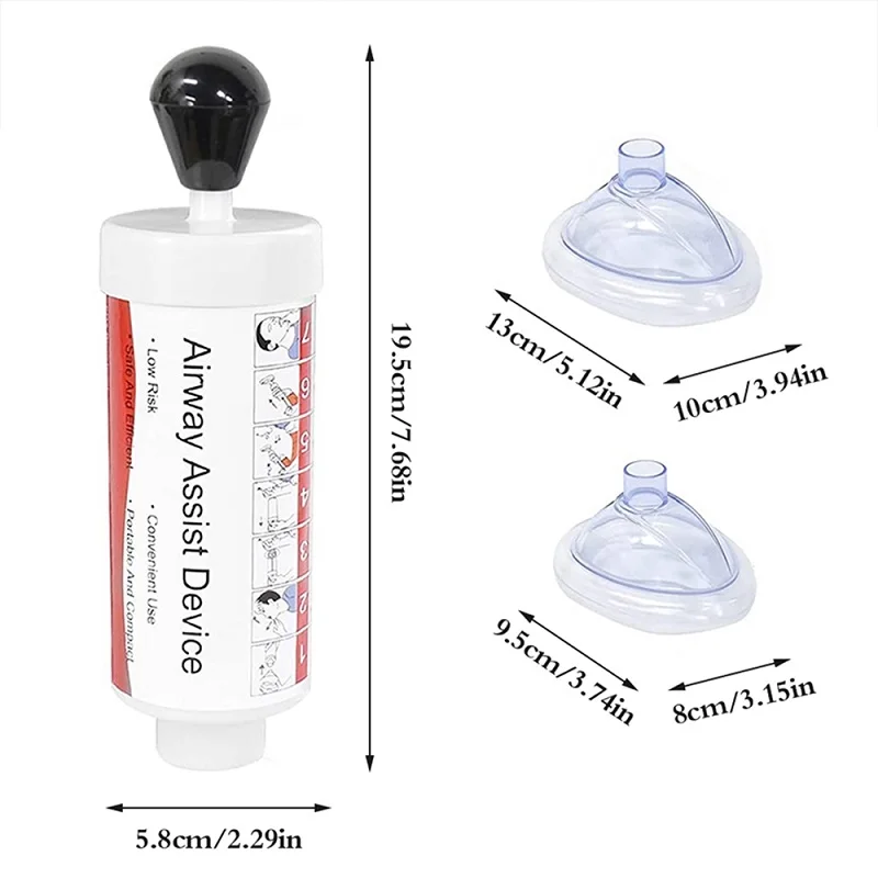 Imagem -02 - Dispositivo Portátil Anti-sufocamento para Crianças Dispositivo de Sufocamento Emergência Salva-vidas Sucção Vac Kit de Primeiros Socorros Upgrade Primeiros Socorros