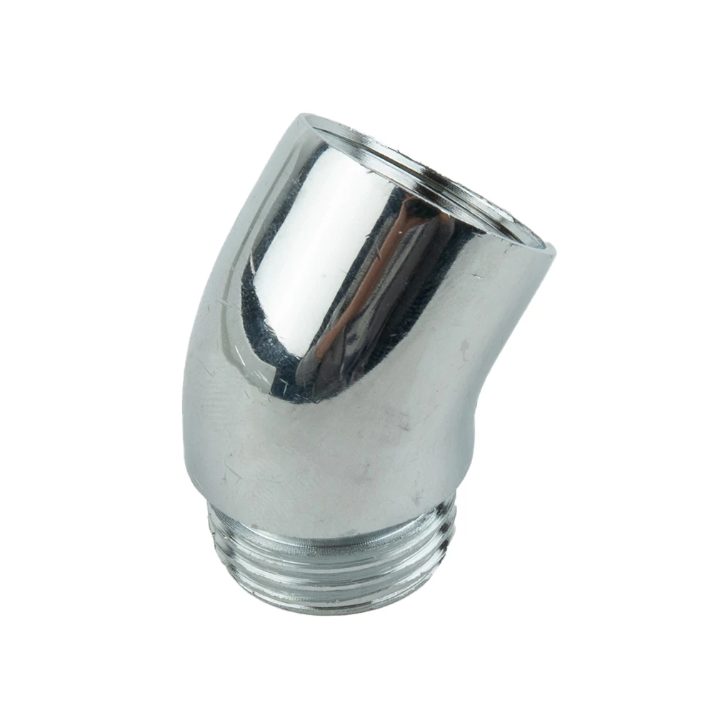 Brass Extender Shower Elbow 145 Degree Bathroom Chrome Corrosion Resistant For Hand Shower Thread G 1/2 Connections