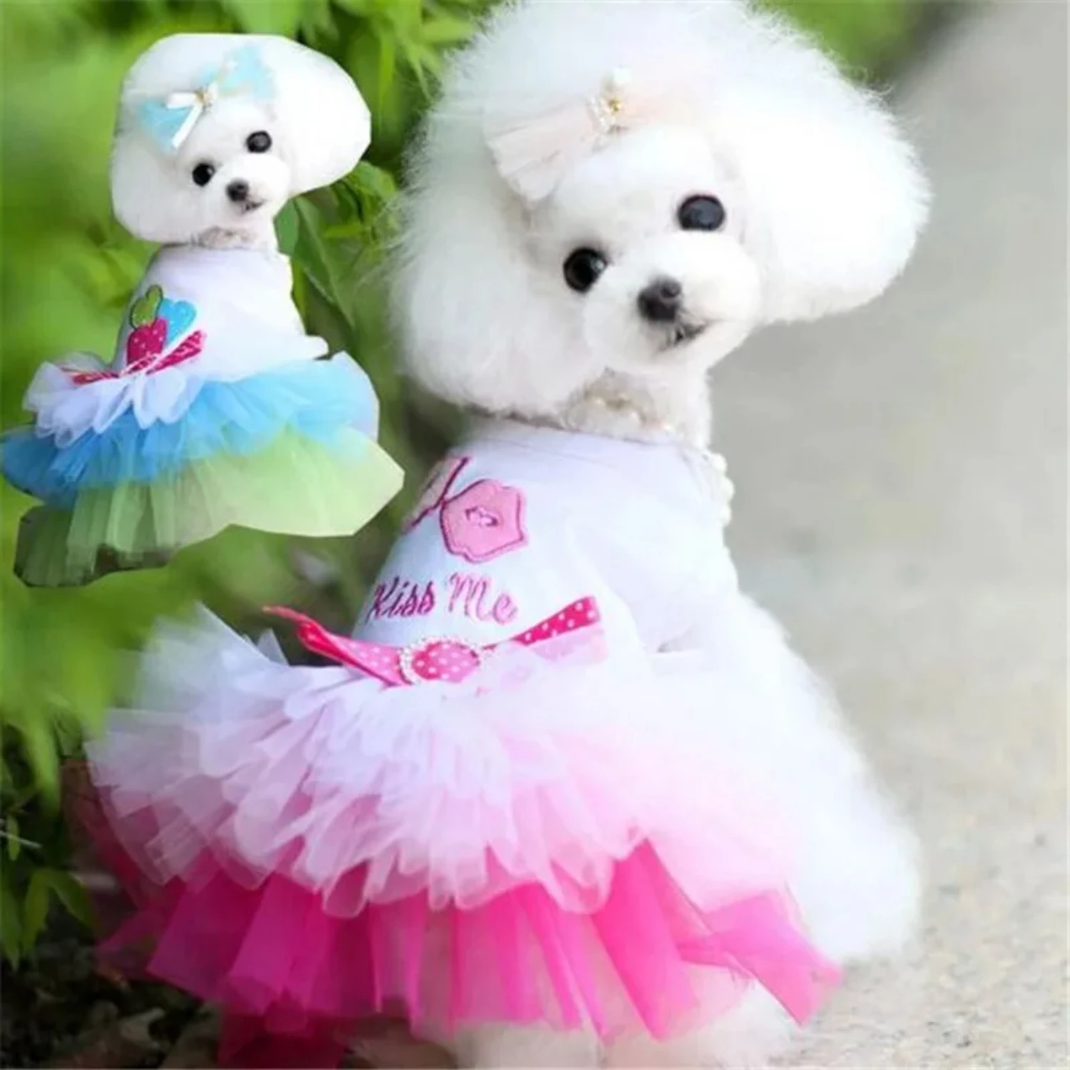 Elegant, Chic, and High-Quality Princess Dog Dress - Adorable and Stylish Wedding Costumes for Dogs - Lovely and Fashionable Spr