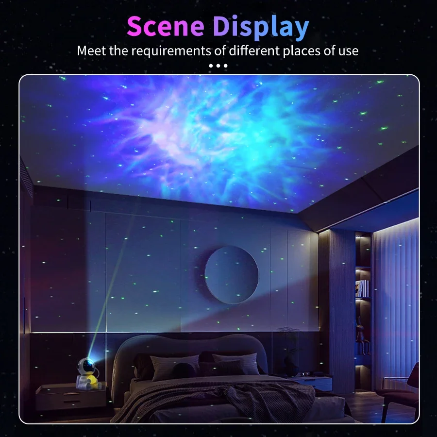 Astronaut Galaxy Projector Night Light Starry Sky Star USB Led Bedroom Decoration Night Lamp Remote Control Child Birthday Gift