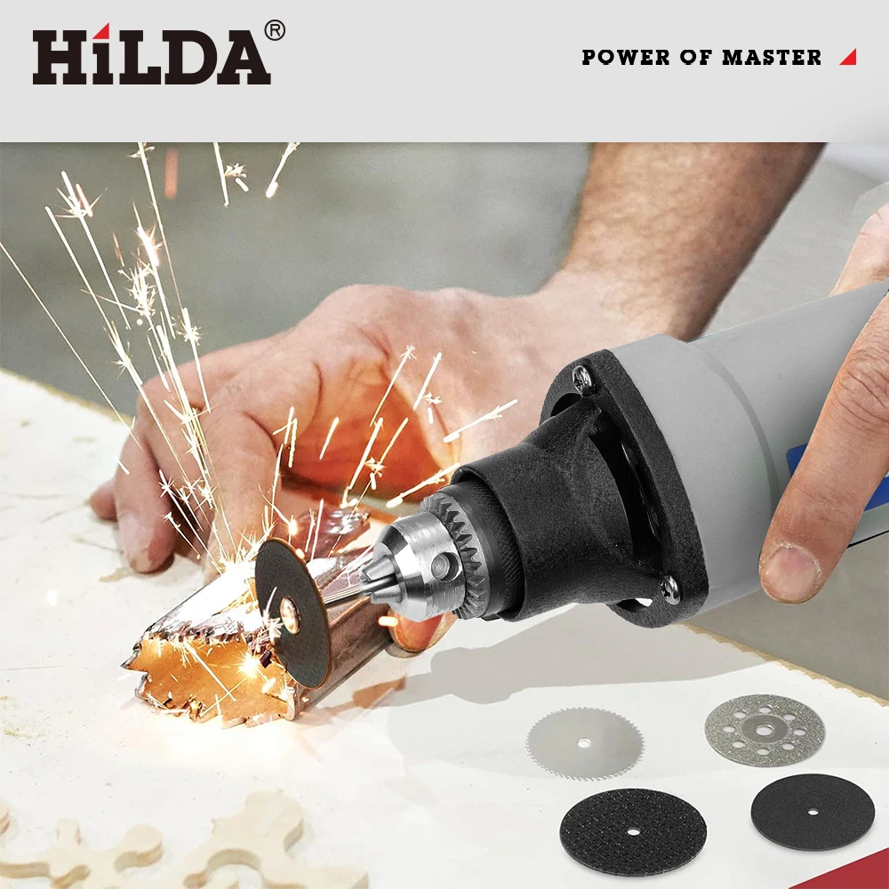 HILDA Rotary Tool 400W Drill Electric Tools Engraving Grinding Polishing 6 Variable Speed High Power DIY Power Tools