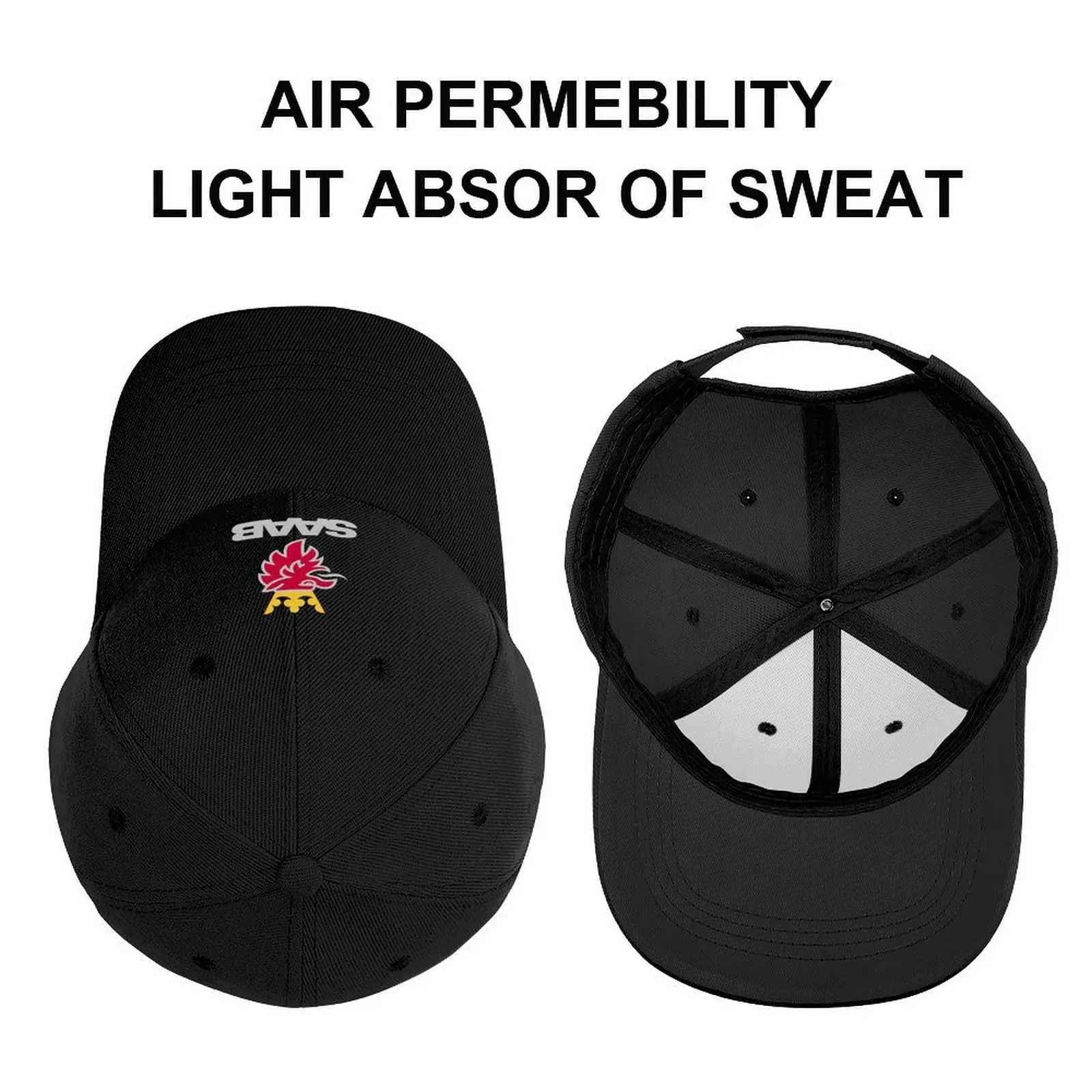 Saab logo products Baseball Cap Uv Protection Solar Hat Designer Hat Big Size Hat Mens Hats Women\'s