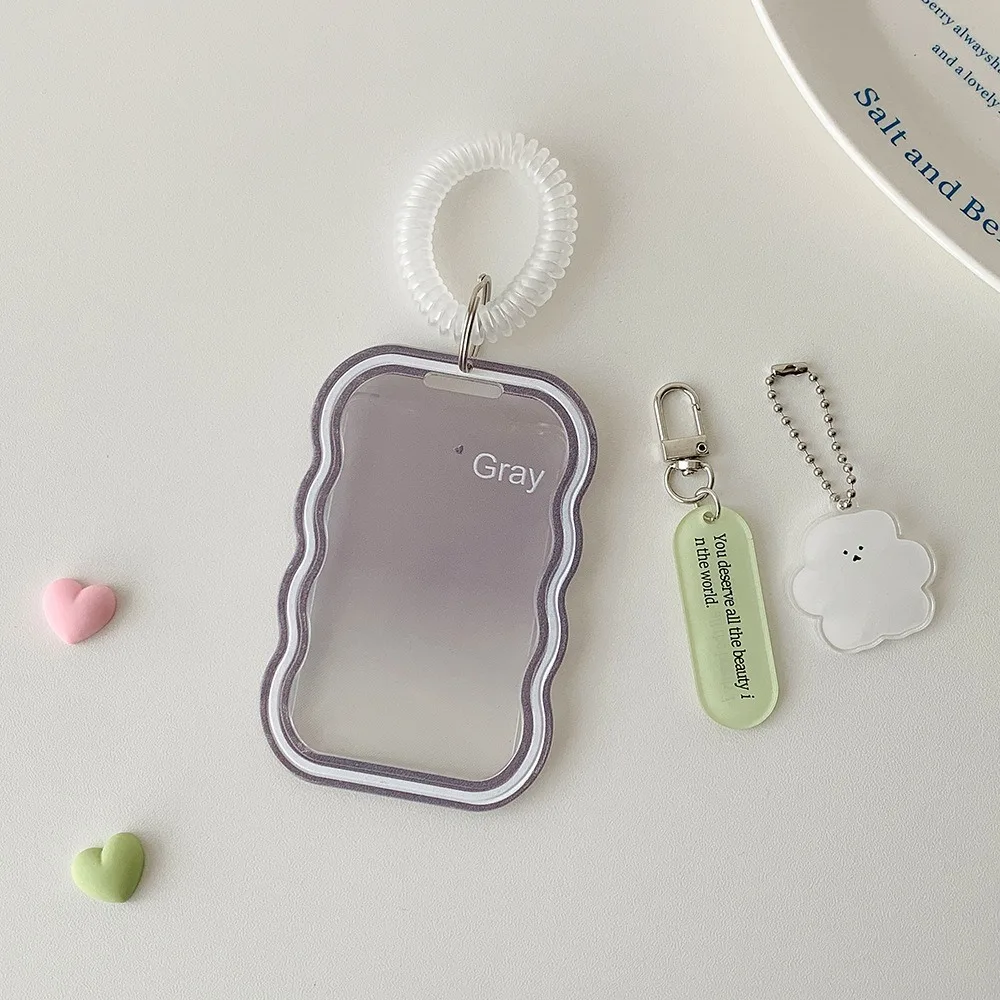 New Clear Transparent Card Holder Scratch Resistant ID Card Protection Campus Card Protector Waterproof Transit Pass Holder