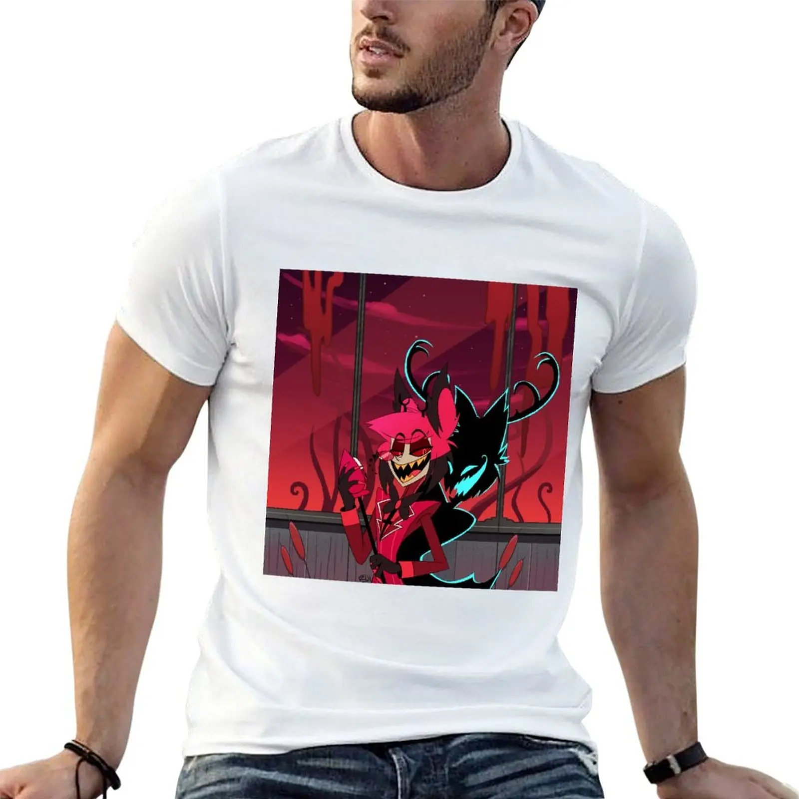 Alastor and his Shadow T-Shirt for a boy Blouse mens graphic t-shirts funny