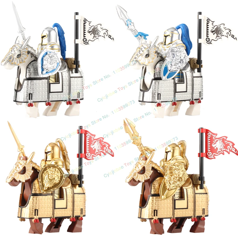 Tower Knight Building Blocks para crianças, montar tijolos de montagem, brinquedo educativo, novo, demônio, alma, torre, NL001