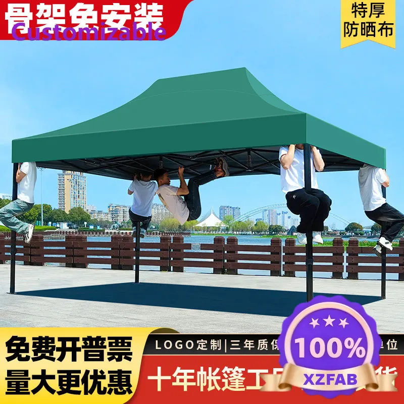 Factory Direct 2026 Top RatedOutdoor activities Advertising Spire tent Commercial exhibition Stall Sunscreen Four-foot awning Te