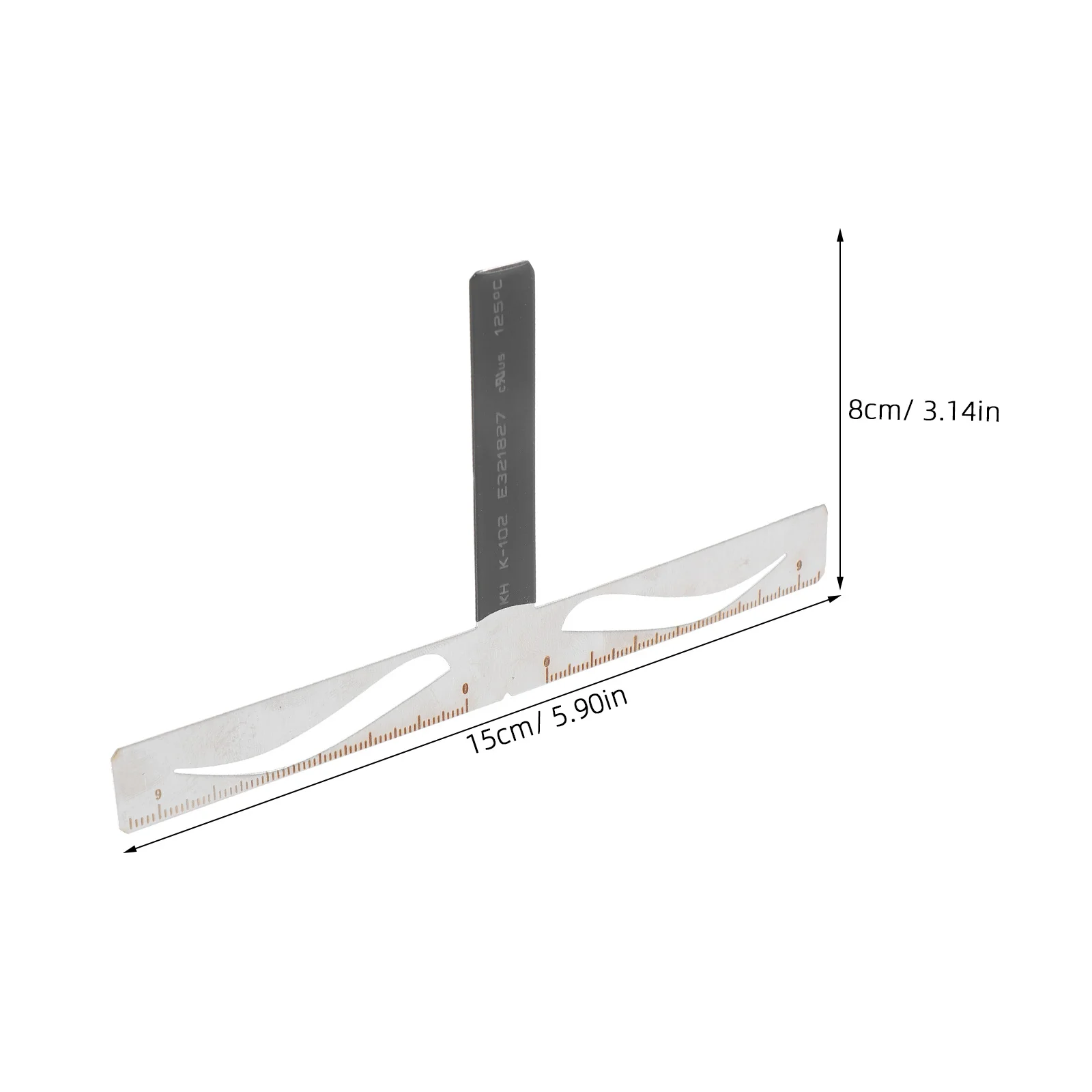 قابلة لإعادة الاستخدام الحاجب استنسل حاكم ثلاث نقاط الحاجب الفرجار أداة قياس للمبتدئين مصففي الوشم الحاجب Stencil عدة الكلاسيكية