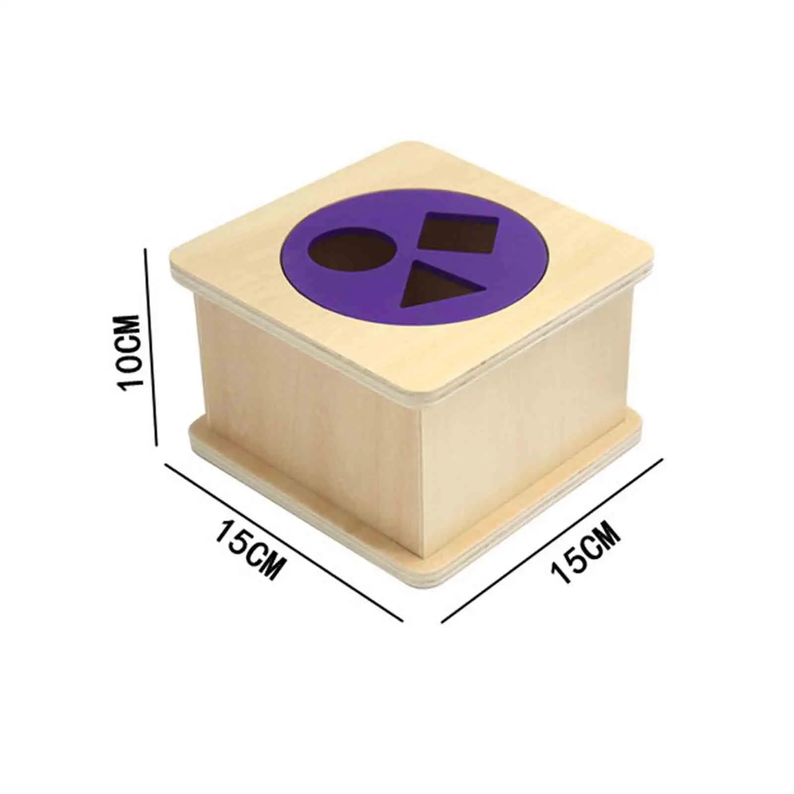 

Geometric Shape Puzzle Wooden Toys Motor Activity Toy Easy to Grip Shapes Sorter Cube Toy Educational Toy for Boys and Girls