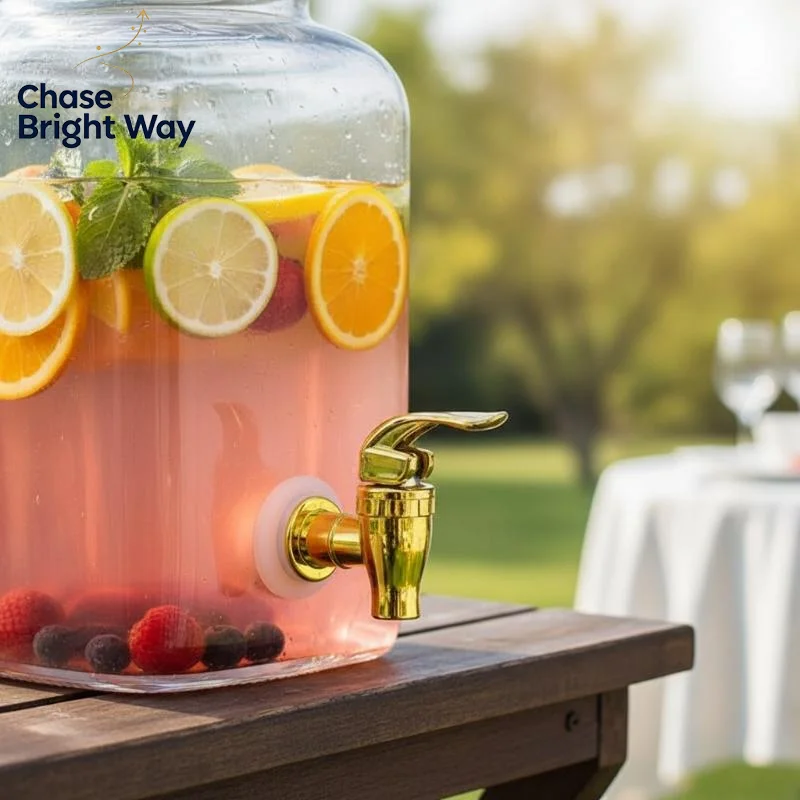 Plated Press Anti Clog Leak Proof Faucet For Dispenser Juice Bucket Home Use