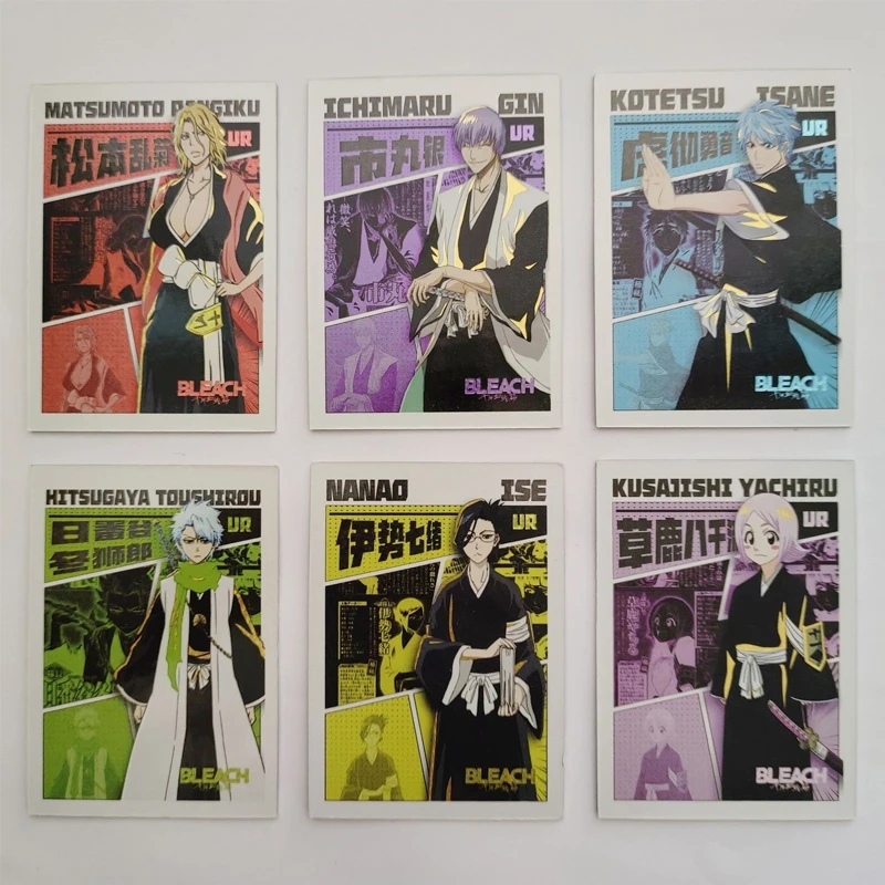 Anime Bleach SSR UR MR Set of Card Kurosaki Ichigo Kuchiki Rukia Inoue Orihime Hitsugaya Toushirou Collection Birthday Gift Toys
