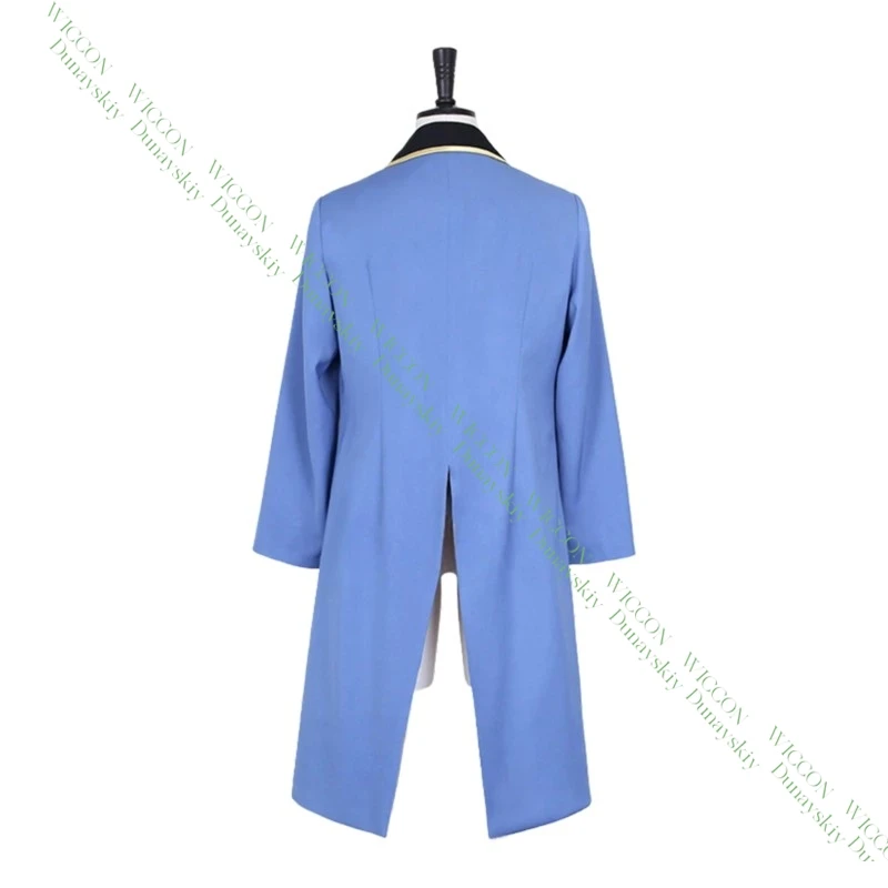 Jack The Ripper Cosplay Costume Cloak Hat Blue Custom Size Records Of Ragnarok Halloween Party Outfit view 4