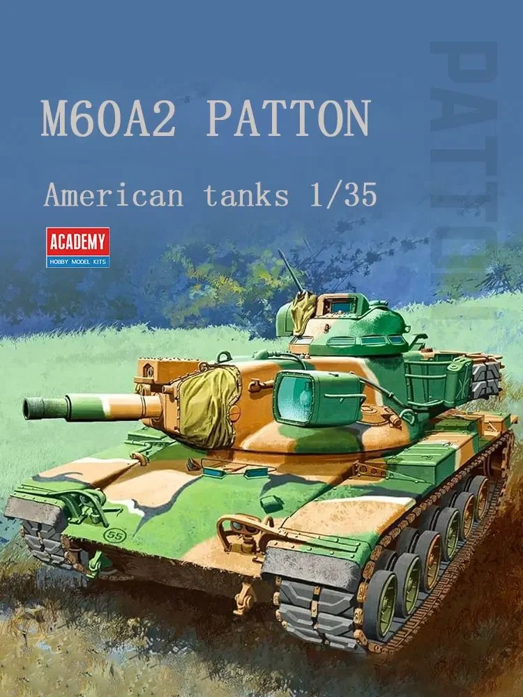 Kit Academia Assembleia Modelo, Tanque Patton, US M60A2, 13296, 1 35