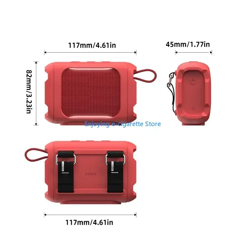 Flexible Silikonhülle für GO5 Bluetooth-kompatiblen Lautsprecher, stoßfest und kratzfest, 5 Farboptionen Y4QF – Detail 6