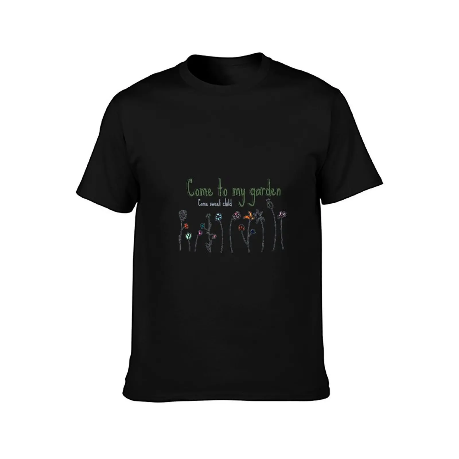Come to my garden, come sweet child The Secret Garden T-Shirt Large Size Casual Tee Shirt T-Shirt