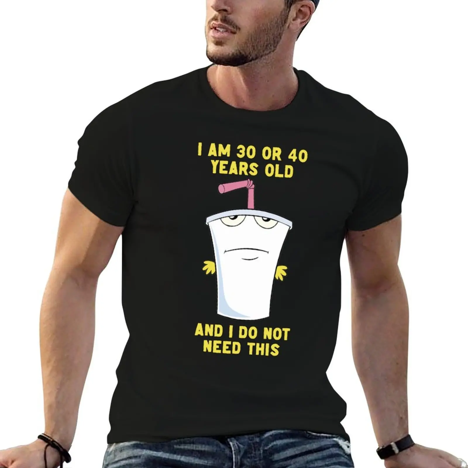 

Футболка Aqua Teen Hunger Force, мужская футболка из 100-процентного хлопка, мужская винтажная футболка с графическим рисунком, мужская футболка