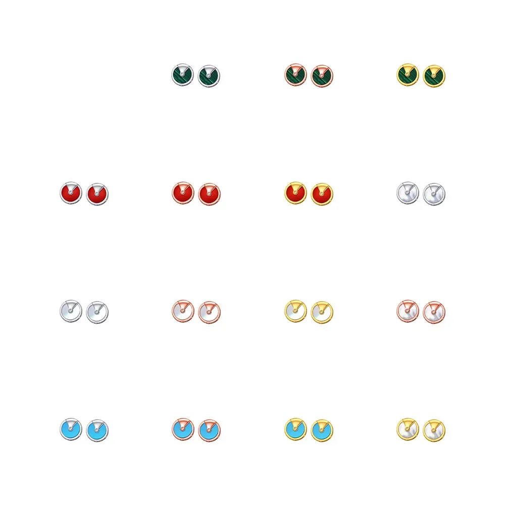 

Популярные европейские и американские ретро серьги из стерлингового серебра S925 с круглым веерообразным креативным узором для женщин ювелирные изделия для ушей