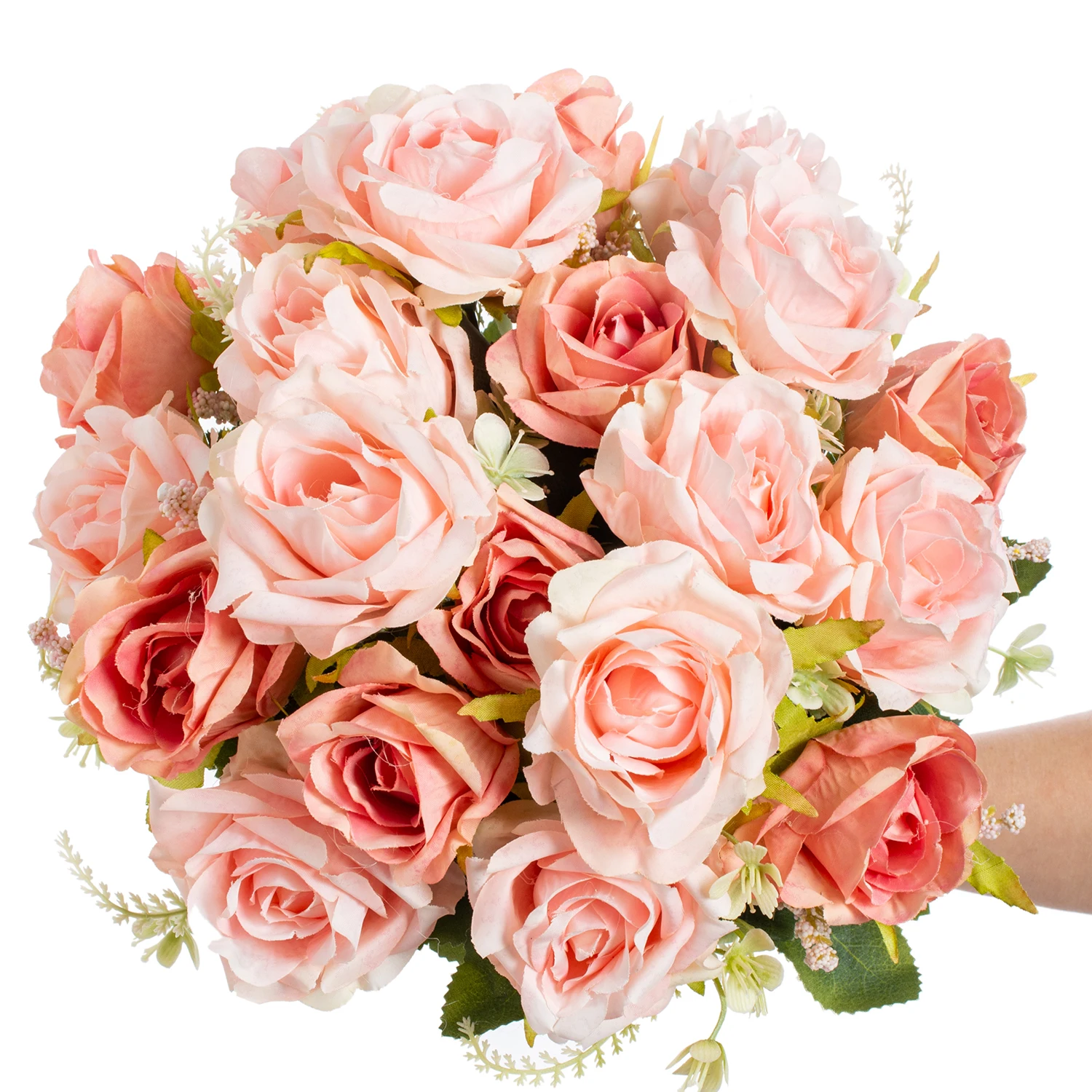 Künstliche Blume Seidenrose Outdoor Garten Hochzeit Brautstrauß Weihnachtsdekoration Heimvase Tisch Festival Party DIY Geschenkbox – Detail 2