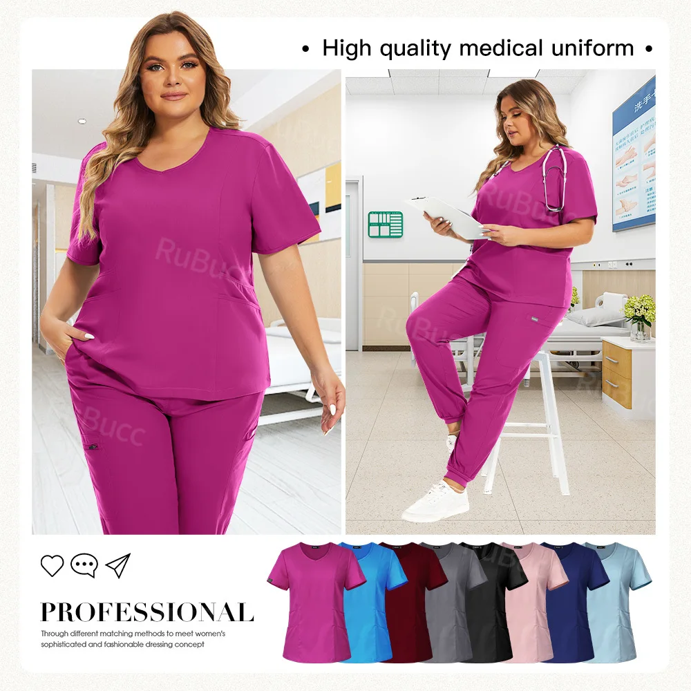 Pet Grooming Work Clothes Hospital Doctor Suits Nursing Uniforms Dental Clinic Sets Nurse Medical Top Pant Unisex Nurse Workwear