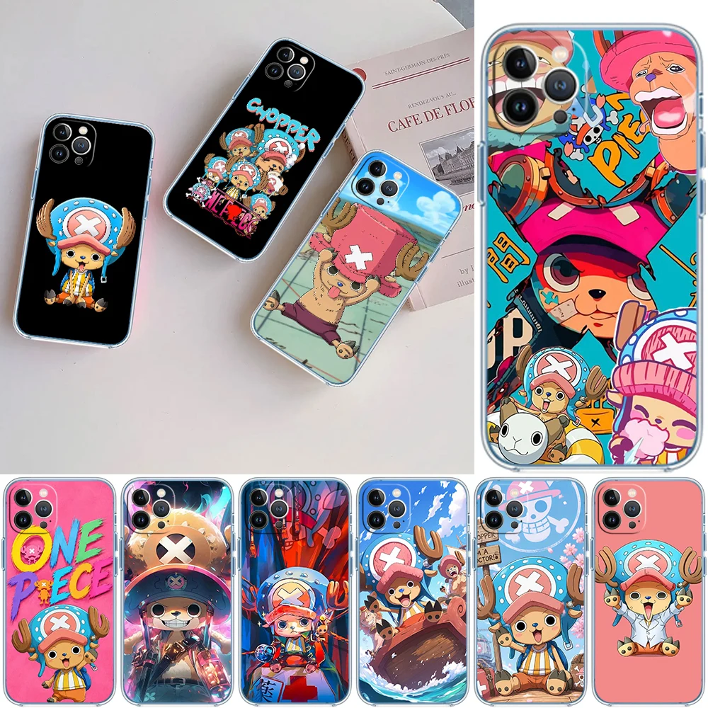 OH46 One Piece Chopper Soft Shell Transparent Phone Case for Motorola Moto G7 G8 G9 G84 G85 G73 G24 G15 Z2 Play Power Plus