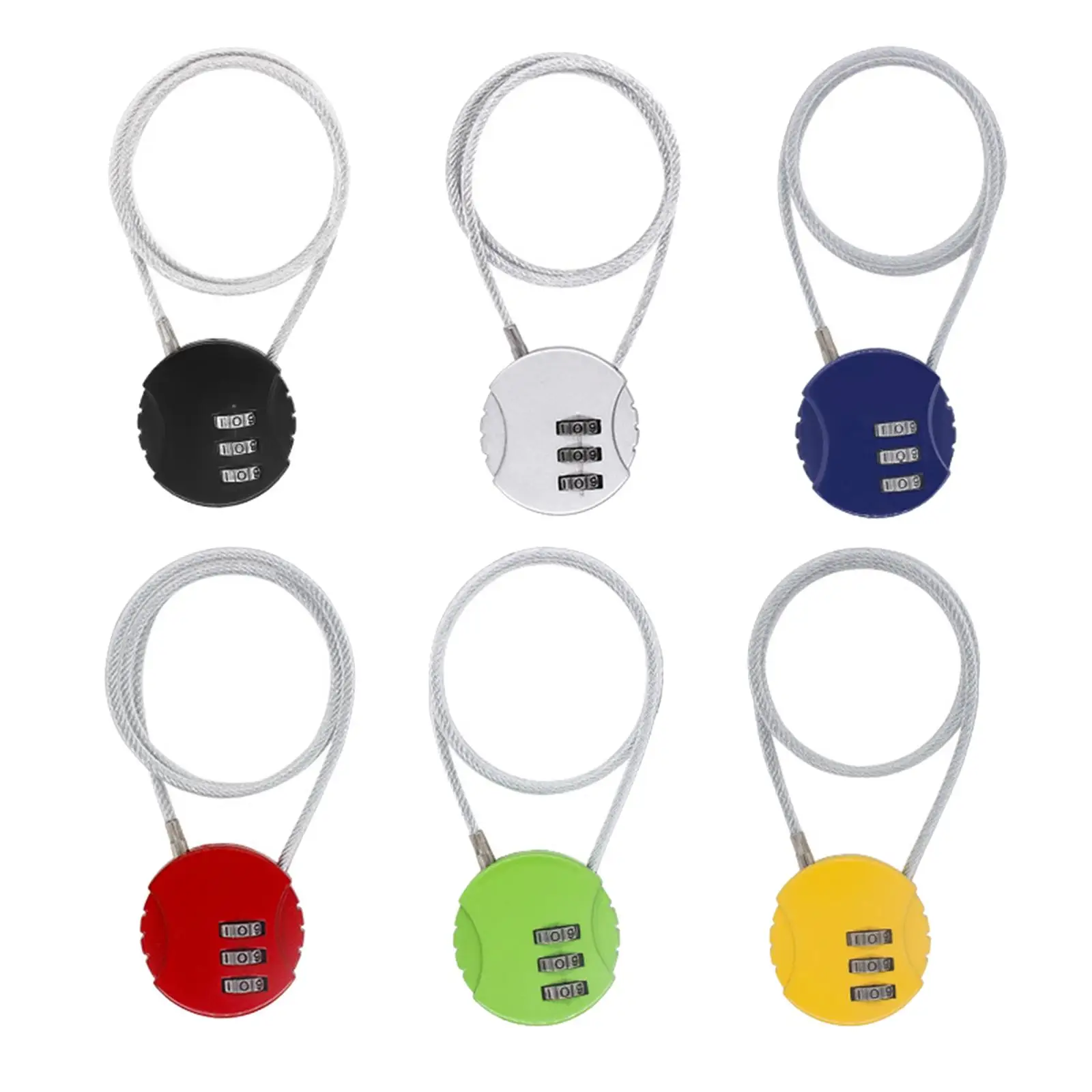 Helmet Lock Cycling lock Universal 3 Digit Resettable Mini Bicycle Locks for Bicycle Suitcase Travel Luggage Locker