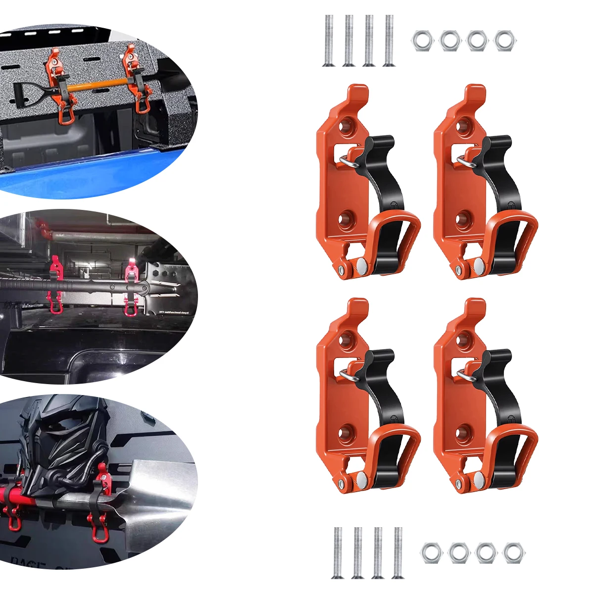 Werkzeugbefestigungshalterung Wandmontagehalterung für Autodachträger Schaufel Axt Schnellspannklemme Schaufelhalterung Auto Wohnmobil Boot Halterung – Detail 13