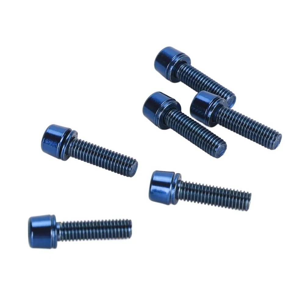 

12PCS M5x18mm Bicycle Stem Screws Hex Steel Alloy Bike Stem Bolts High Strength Handlebar Stem Screws