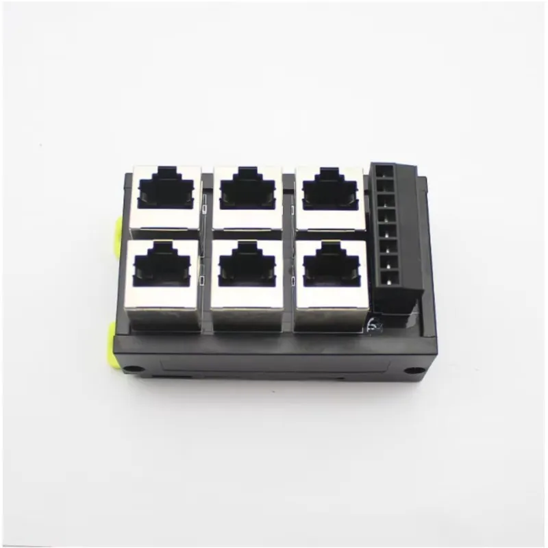 M51K-6-Port RJ45 Terminal Block RJ45 Ethernet To 8-Pin Serial Terminal / RJ45-To-RS485 Splitter Hub