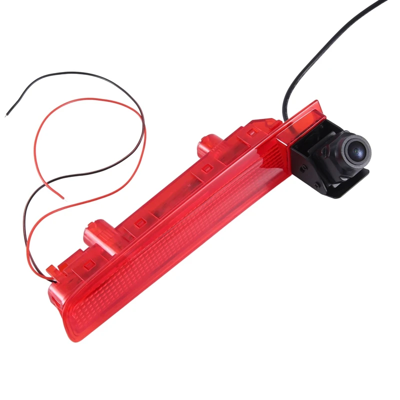 Car Brake Light Reverse Camera Red & Black Plastic LED Light Parking Rear View Camera For VW Transporter T5 T6 Van 2010-2019