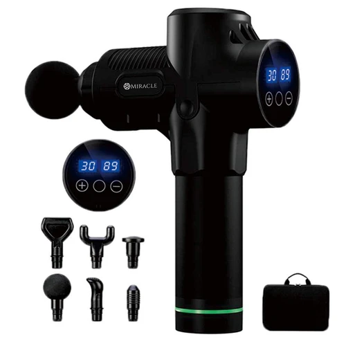 Pistola de Fascia silenciosa de 30 velocidades, masajeador de mano recargable inalámbrico con reducción de ruido certificada, relajante muscular para todo el cuerpo