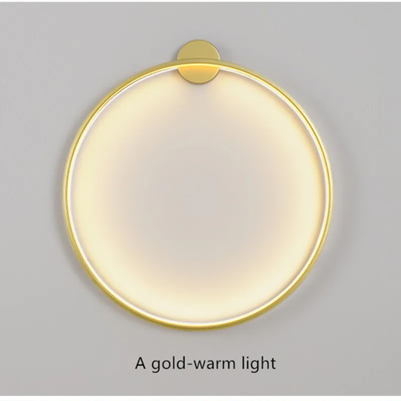 

Led Ring Wall Lamp Designer Modern Minimalist Moon Wall Light For Living Room Bedroom Nordic Decor Wall Sconce Loft Fixtures