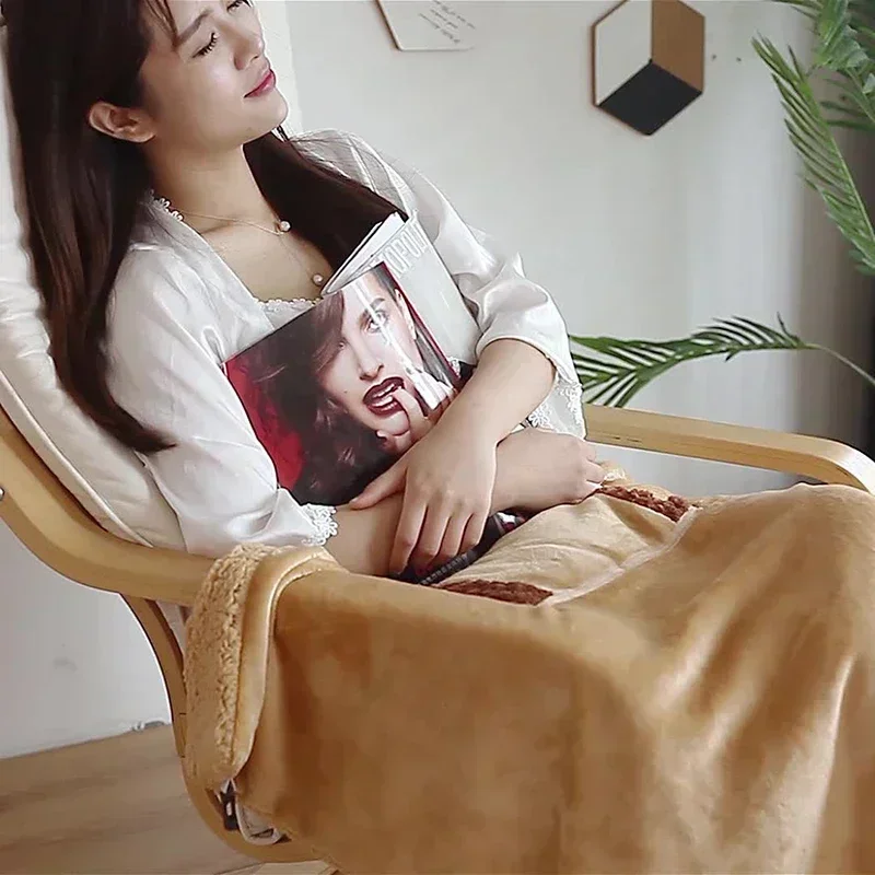 

Hot Electric Blanket 5V Safety Low Voltage USB Rechargeable Electric Blanket Nap Heating Blanket Home Office Sleeping