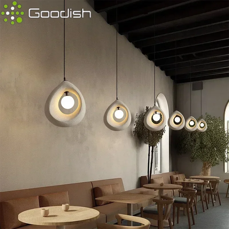 Светодиодные подвесные светильники ваби-саби в форме сердца, креативные художественные подвесные светильники для виллы, гостиной, столовой, вестибюля отеля, бара, украшение дома