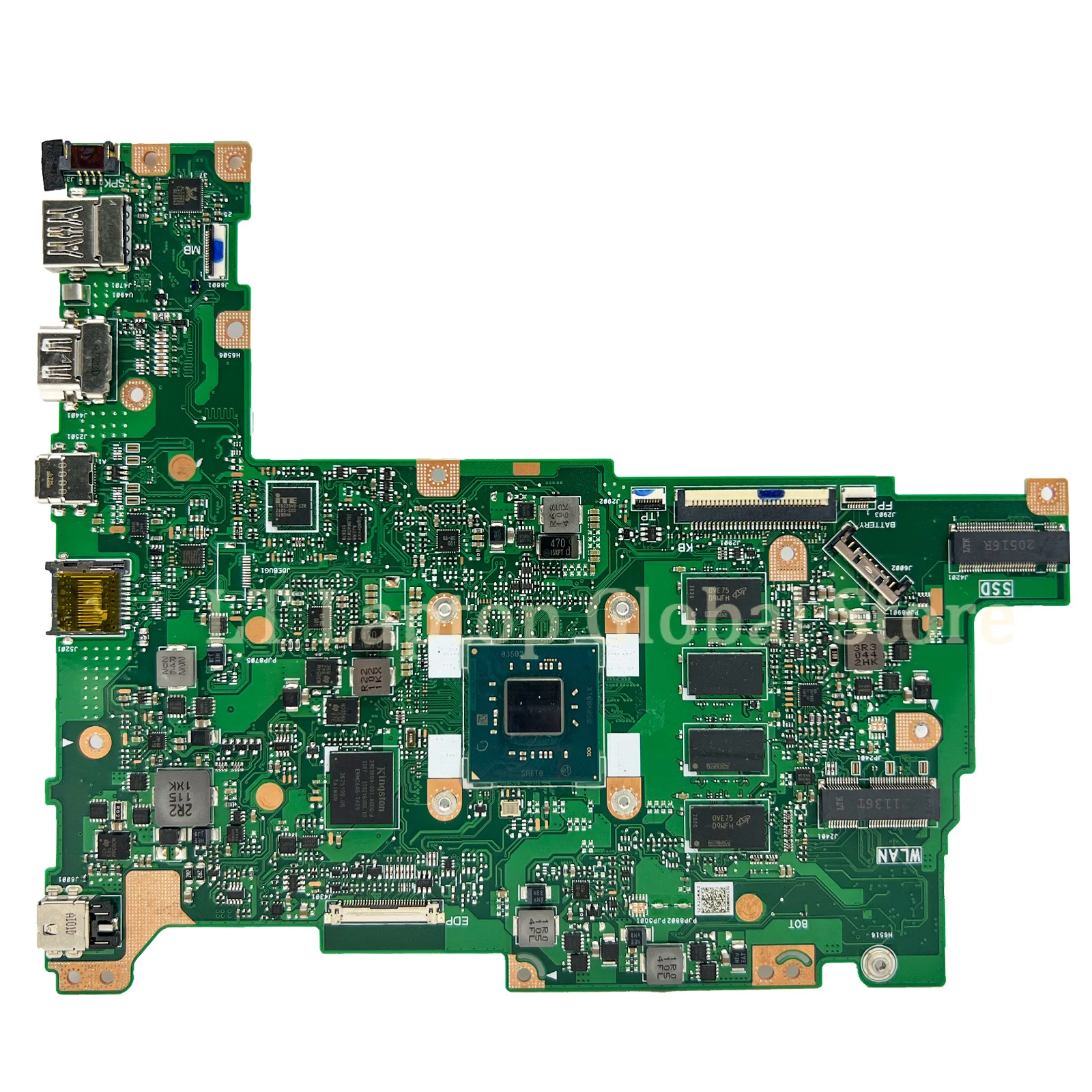 Imagem -03 - Placa Principal E210ma para Asus Vivobook 12 E210ma E210m E210mab Placa-mãe para Laptop Cpu N4020 N5000 N5030 4g 8g-ram 64g 128g-ssd