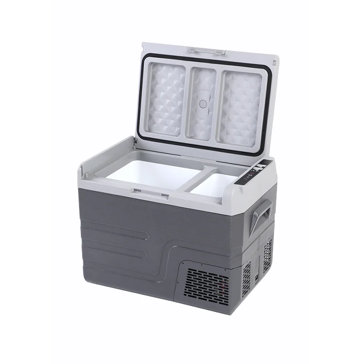 Mini Car Refrigerator Portable Outdoor High-end 46L Refrigerator 12V24V With Compressor Dual Temperature Zone