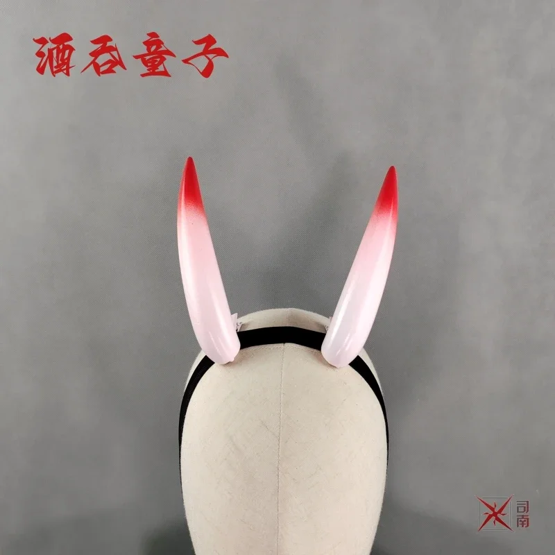 Shuten Douji Horns Headwear FGO Fate Grand Order Cosplay Props Halloween Christmas Fancy Party Costumes Accessories