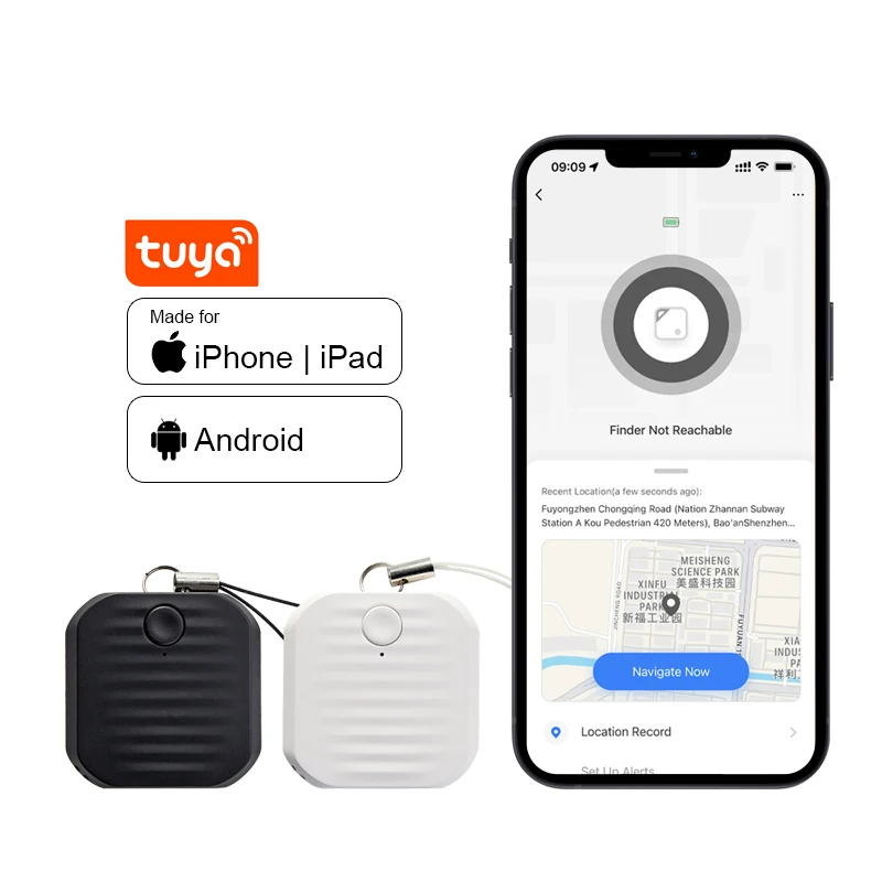 Wireless Anti Loss Bluetooth 5.2G Keys And Valuables Finder Tuya Smart Key Finder Anti Lost Alarm Wireless Personal Key Finder