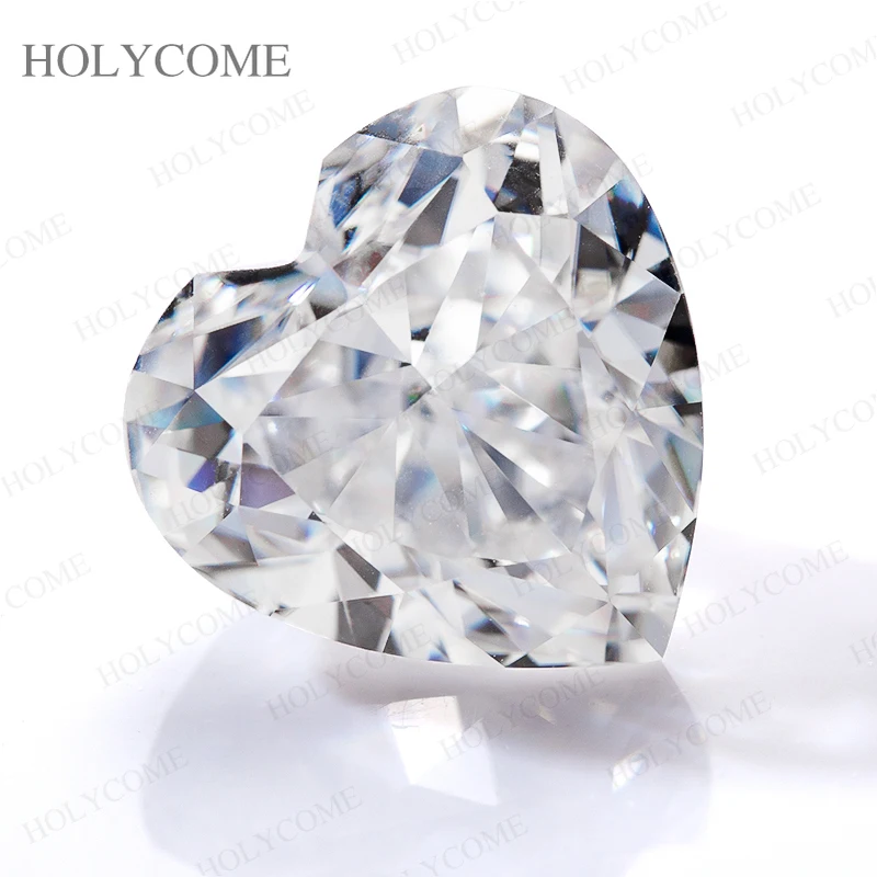 

Crushed Ice Cut 100% Moissanite Stone Heart Cut D Color VVS1 Loose Gemstones GRA Supplier Factory Wholesale Price Jewelry Making