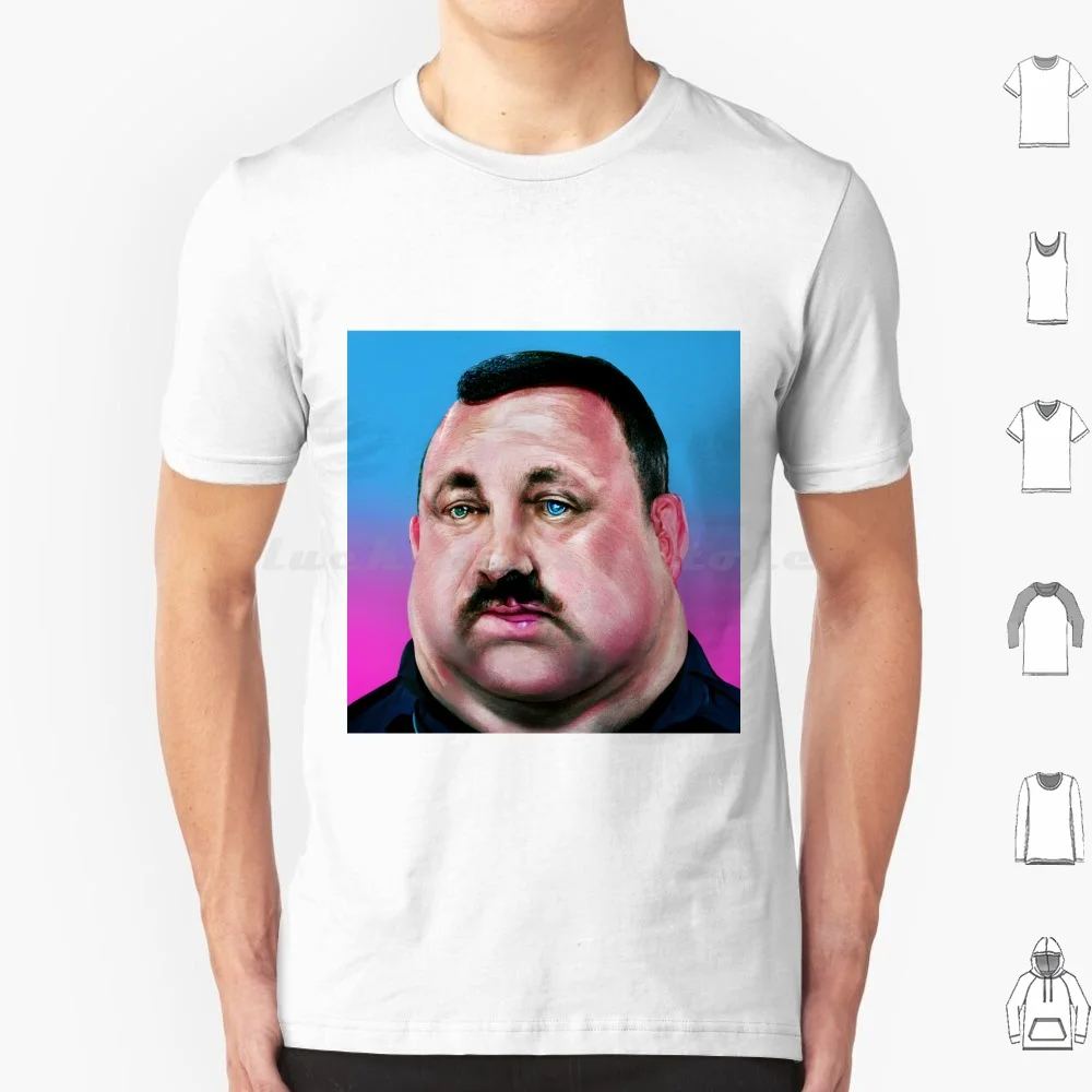 Paul Blart-80s Airbrush-Variation 1 T Shirt Cotton Men Women DIY Print Paul Blart Kevin James Adam Sandler Sandlerverse Film