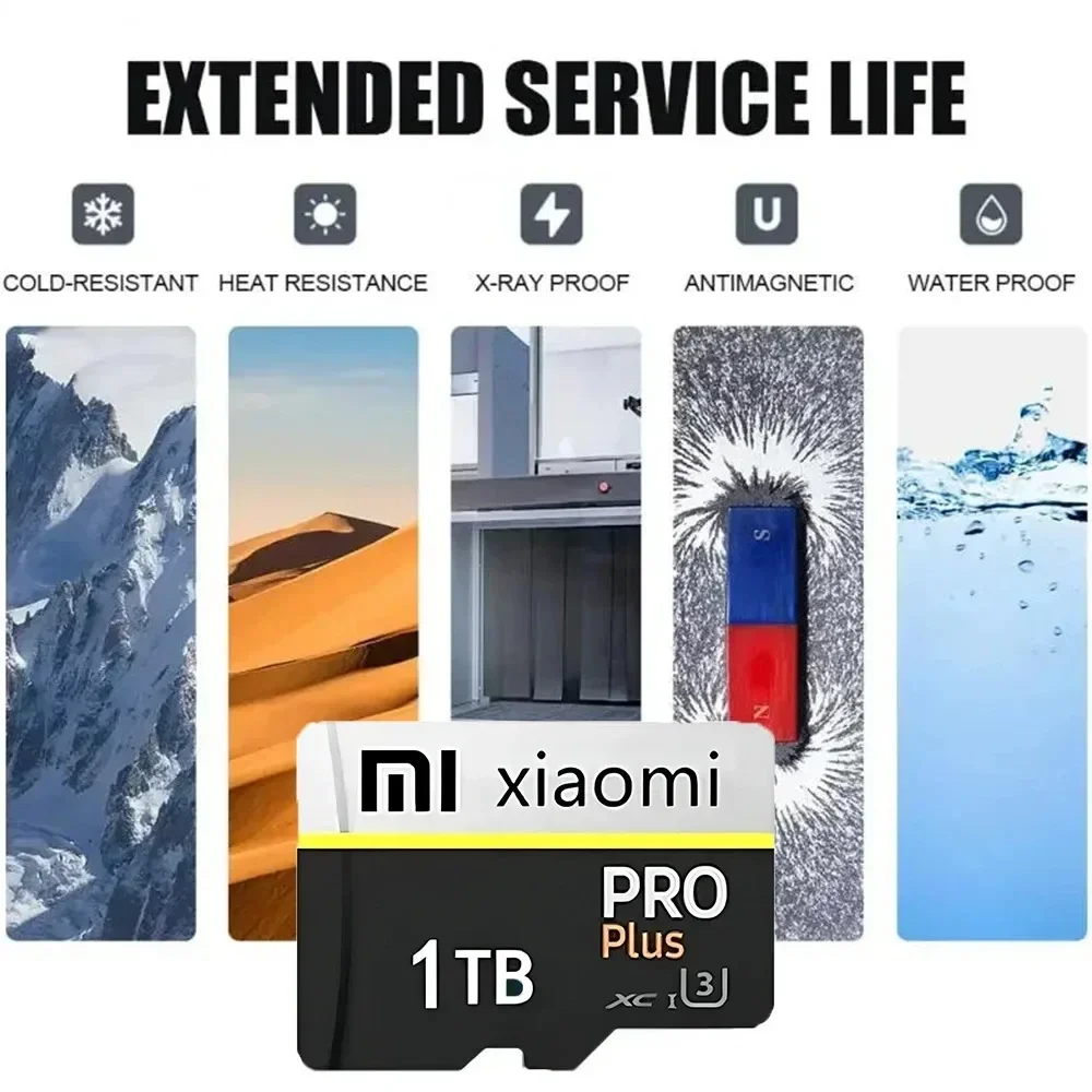 Xiaomi Mini SD 1TB 2TB Class 10 ความเร็วสูง Micro TF แฟลช USB ไดรฟ์ปากกาการ์ด SD 1TB 512GB 256GB 128GB สําหรับสมาร์ทโฟน