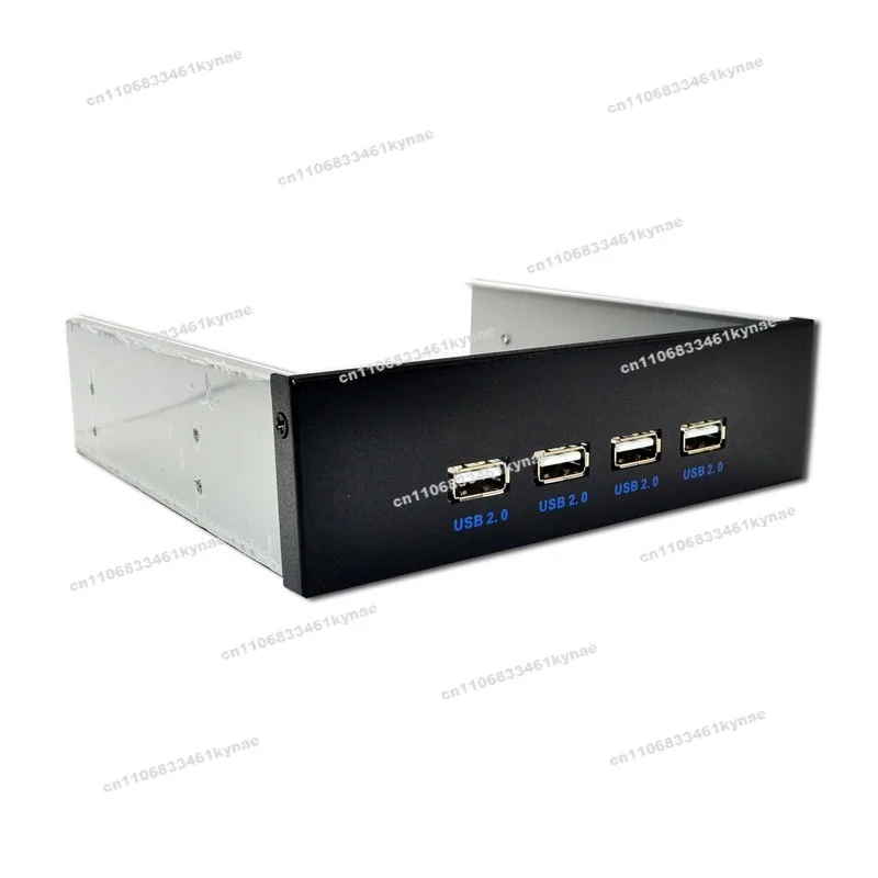 Suitable for USB2.0 Optical Drive Position Front Panel 5.25 Inch 4 Port HUB 9PIN To 4 Port USB2.0 Panel
